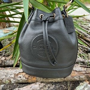 Coach Dempsey Drawstring Bucket Bag- Excellent Preowned Condition